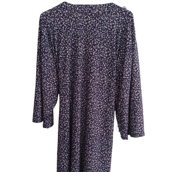 RENE ROFE NAVY BLUE FLORAL ROBE - Picture 4 of 5